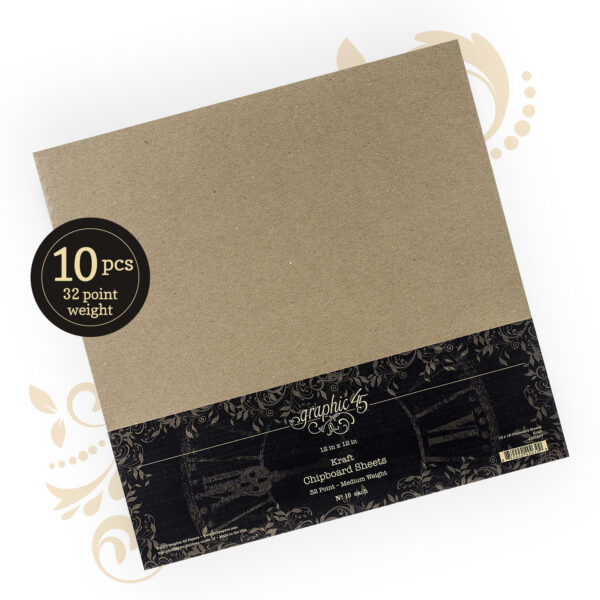 Kraft 12×12 Chipboard Sheets (10 pack)