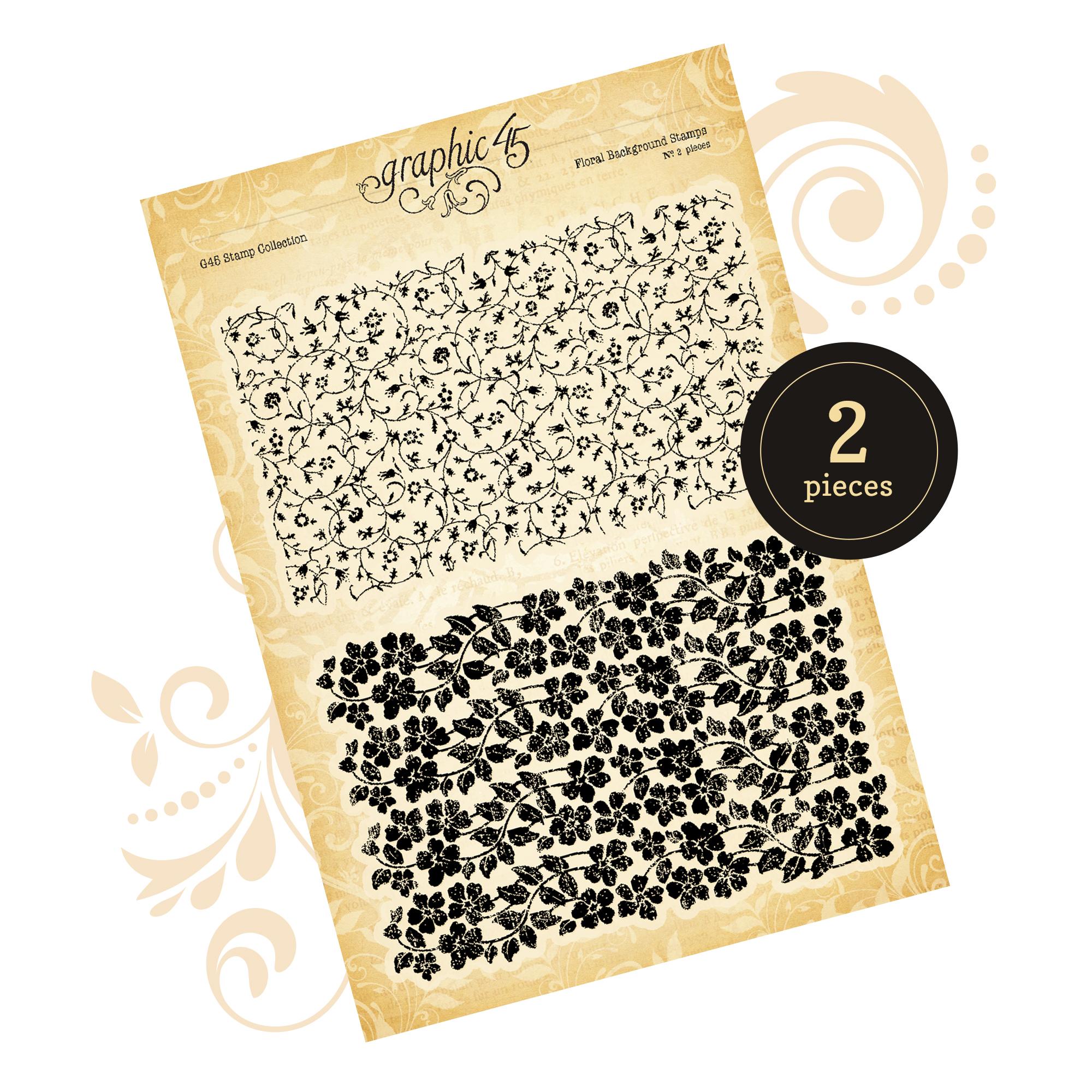 G45 Floral Background Stamps – Graphic 45 Papers