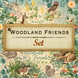 Woodland Friends 12x12 Paper Set *4502126-4502133