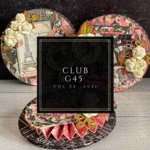 Club G45, Volume 6. Graphic 45, Elegance, Circle Mini Album, Stacking Box, Boxes