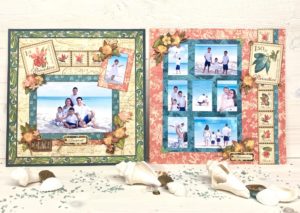 Scrapbook layout, double page