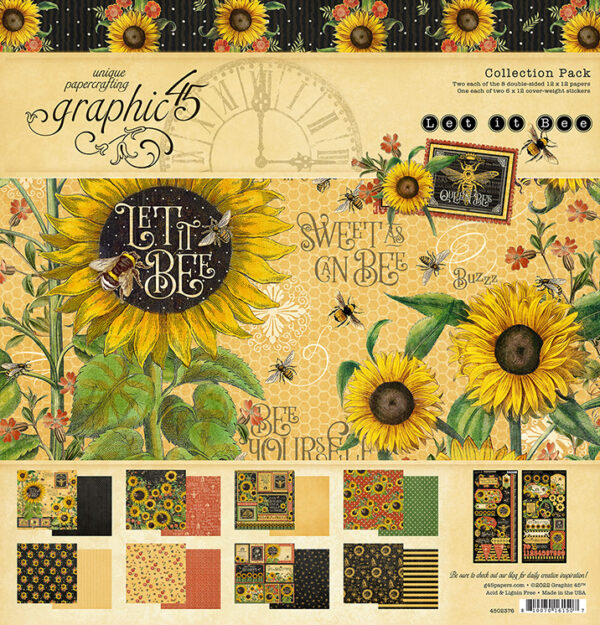 Let it Bee 12×12 Collection Pack