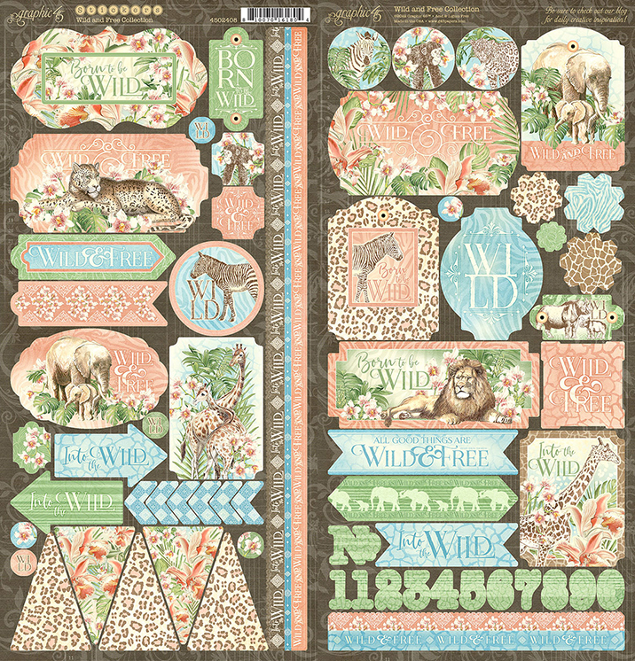 Crate Paper Chipboard Stickers 12X12 - Magical Forest UTGÅENDE -  ciliinpapers