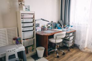 Craft room, organization, storage tips