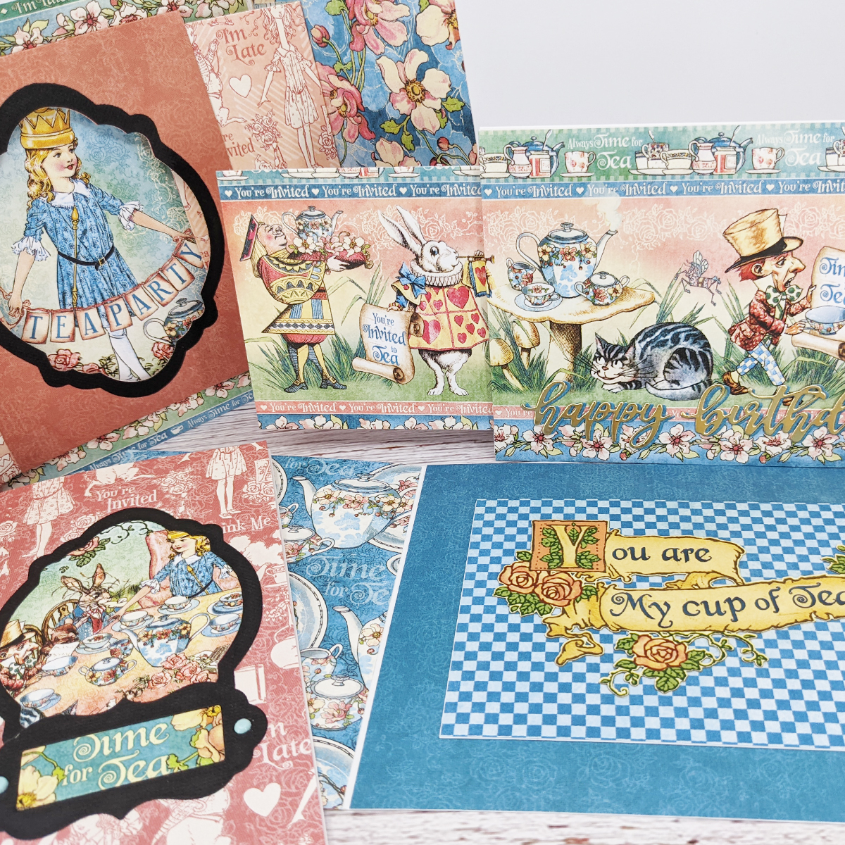 Alice's Tea Party, LV Handcrafts, Card Set