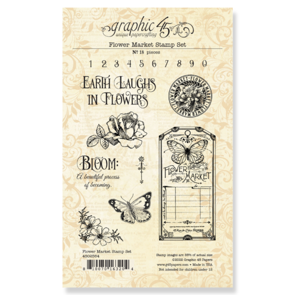 Flower Market 4×6 Stamp Set