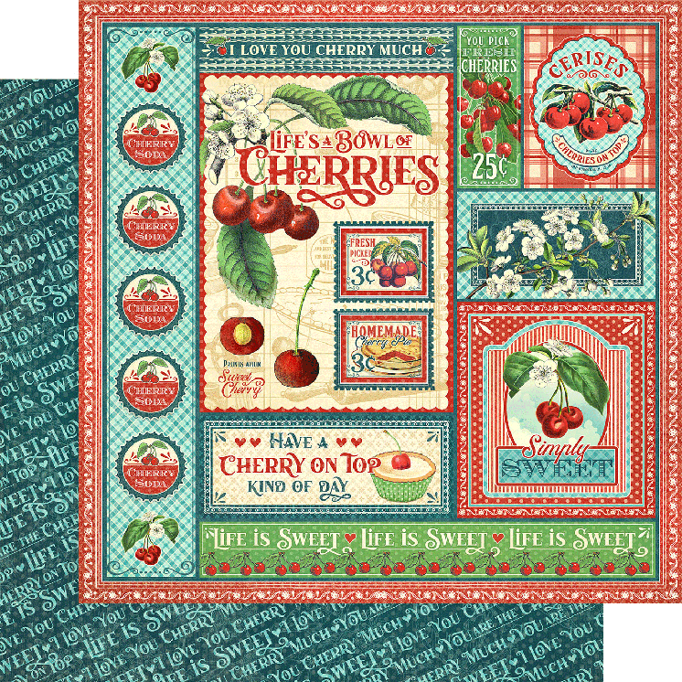 Life's a Bowl of Cherries 12×12 Collection Pack – Graphic 45 Papers