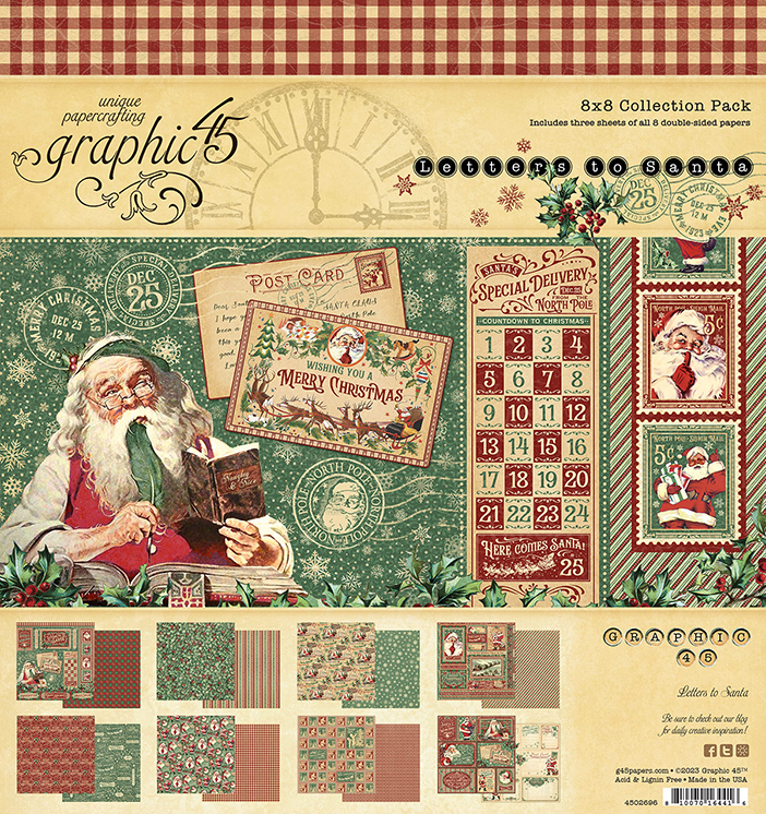 Letters to Santa Graphic 45 Pack 20x20