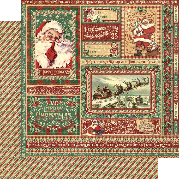 Graphic 45 Letters to Santa 12 x 12 Collection Pack, Ephemera, 8x8 Pap –  Inspiration Inn Bloom