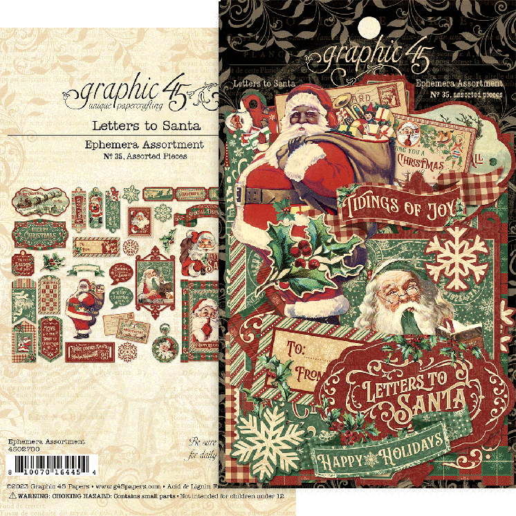 Letters to Santa 12×12 Collection Pack with Stickers – Graphic 45 Papers