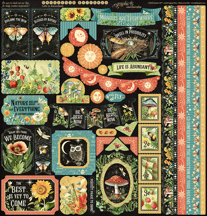 Graphic 45 Paper Pack - 12x12 - Life is Abundant