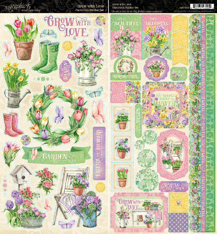 Spring Garden Washi Tape Sticker Set