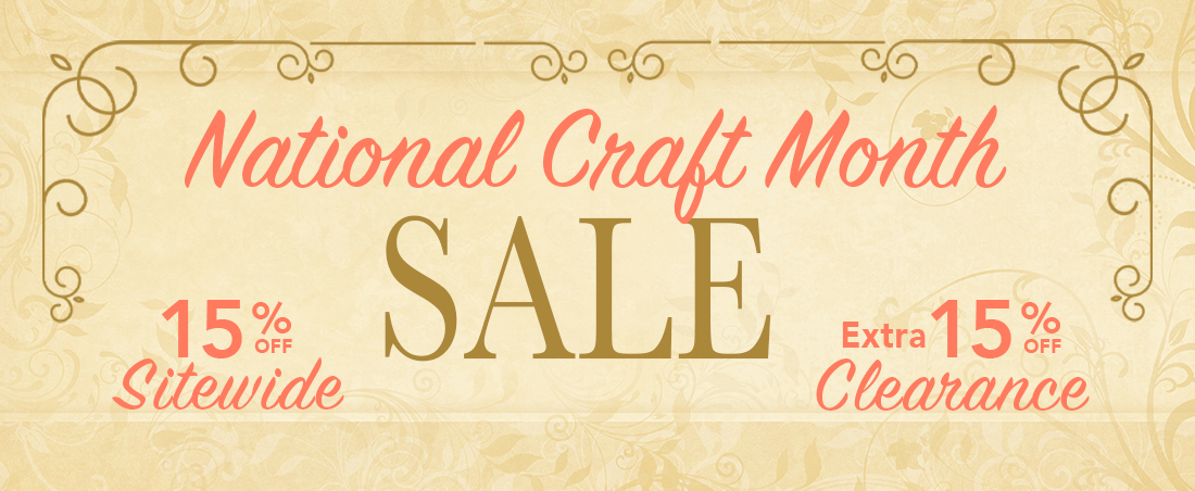 National Craft Month sale banner horz 2
